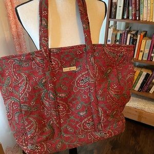 Paisley carpet bag